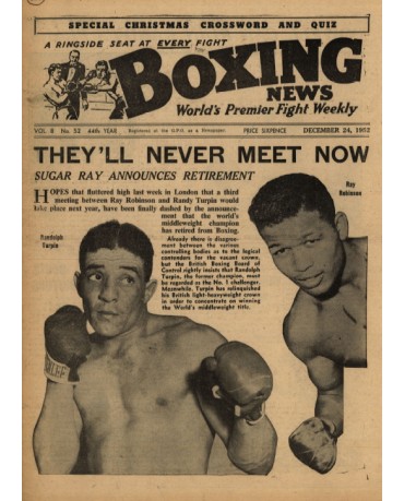 Boxing News magazine 24.12.1952 Download pdf