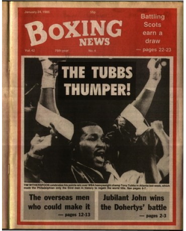 Boxing News magazine 24.1.1986 Download pdf