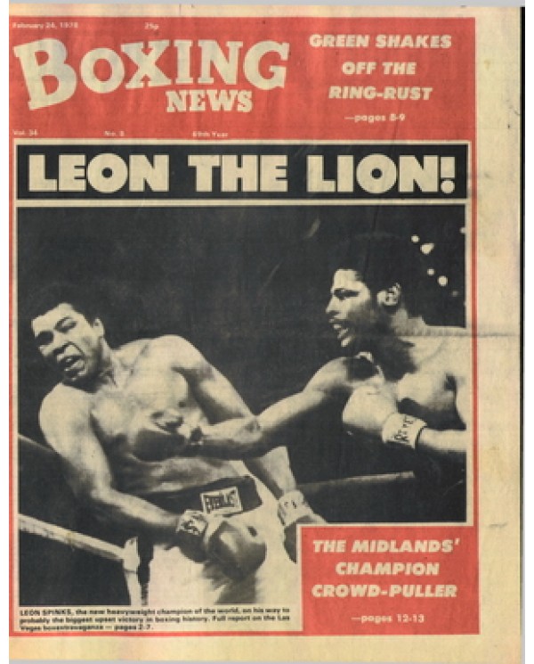 Boxing News magazine 24.2.1978 Download pdf