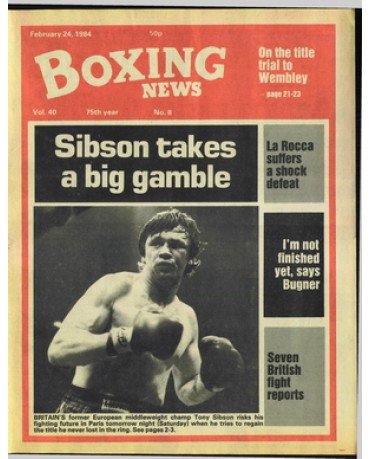 Boxing News magazine 24.2.1984 Download pdf