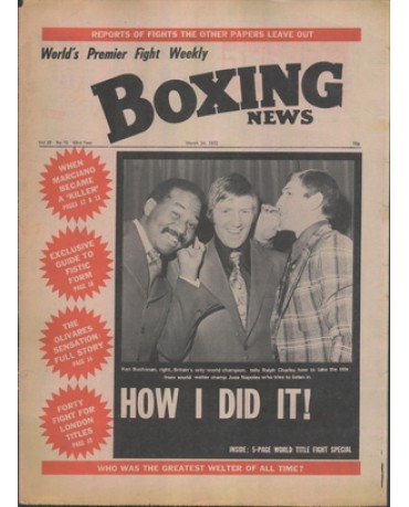 Boxing News magazine 24.3.1972  Download pdf