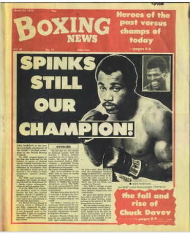 Boxing News magazine 24.3.1978 Download pdf
