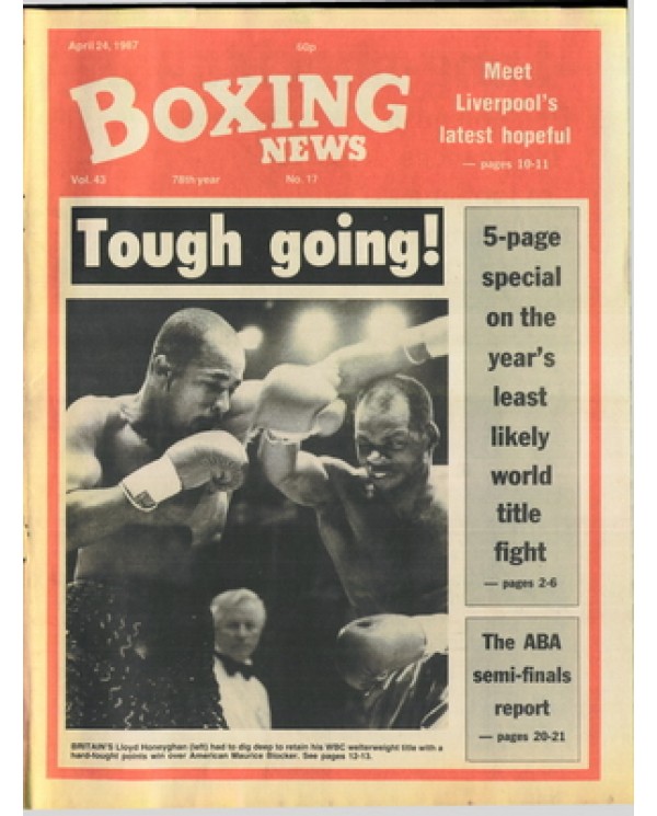 Boxing News magazine 24.4.1987 Download pdf