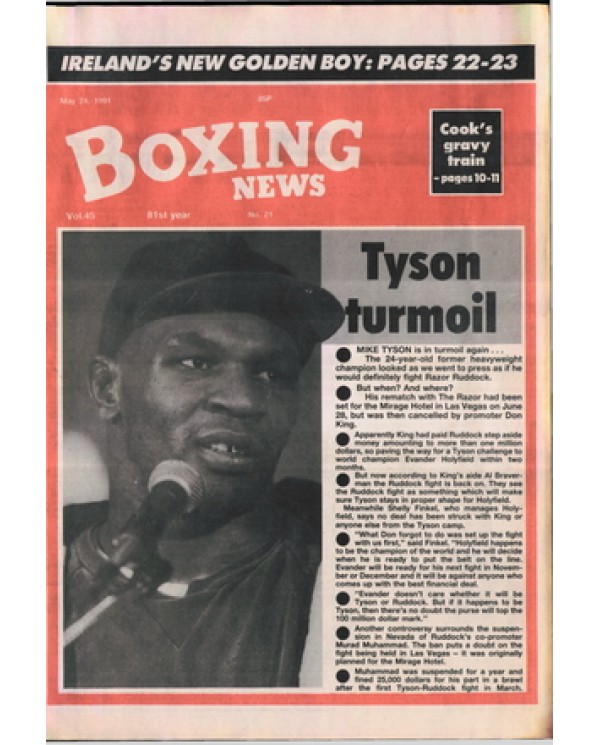 Boxing News magazine 24.5.1991 Download pdf