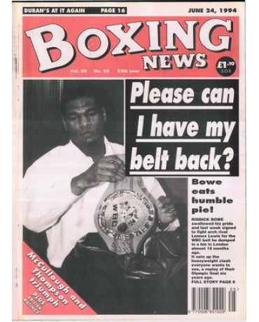 Boxing News magazine 24.6.1994 Download pdf