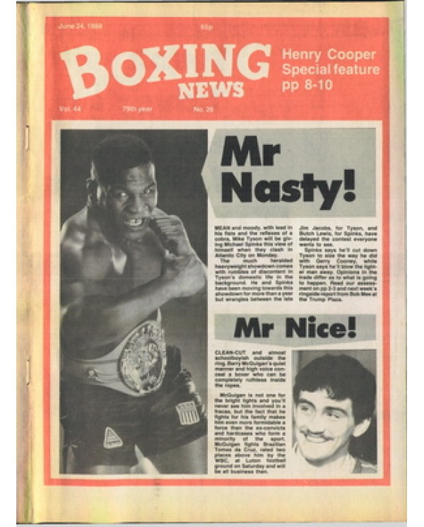 Boxing News magazine 24.6.1988 Download pdf