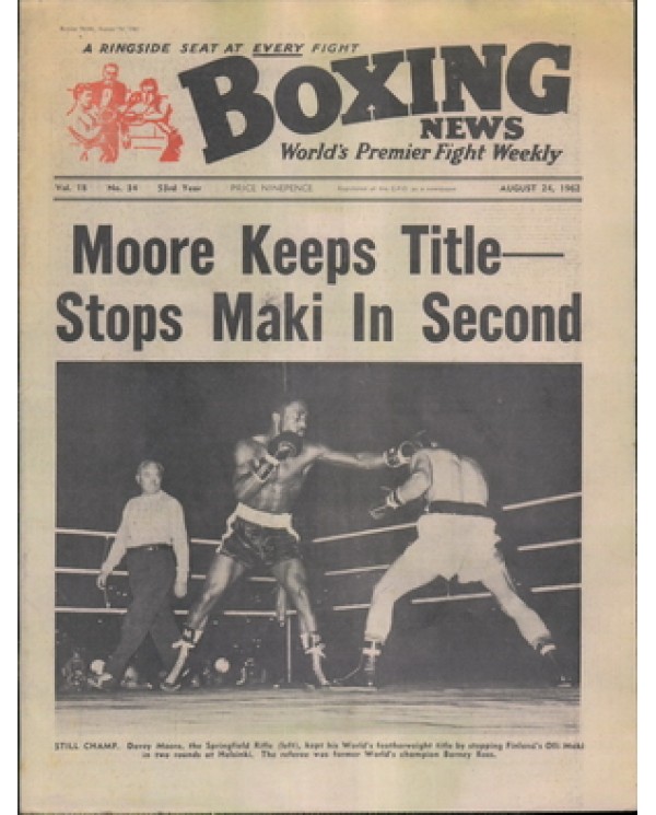 Boxing News magazine 24.8.1962  Download pdf