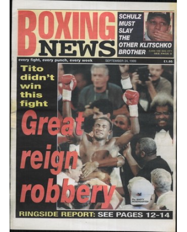 Boxing News magazine 24.9.1999 Download pdf