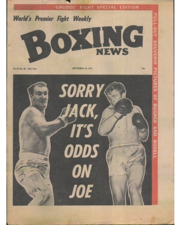 Boxing News magazine 24.9.1971 Download pdf