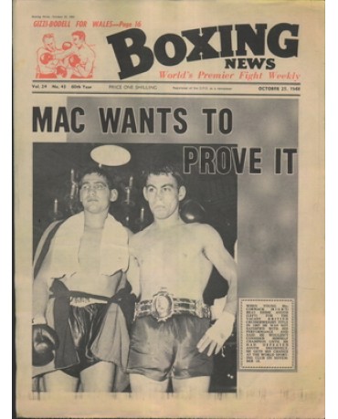 Boxing News magazine 25.10.1968  Download pdf