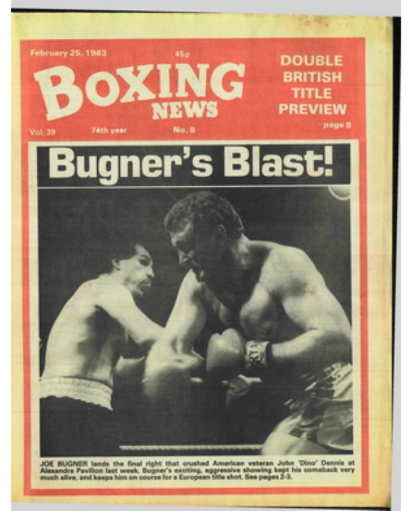 Boxing News magazine 25.2.1983 Download pdf