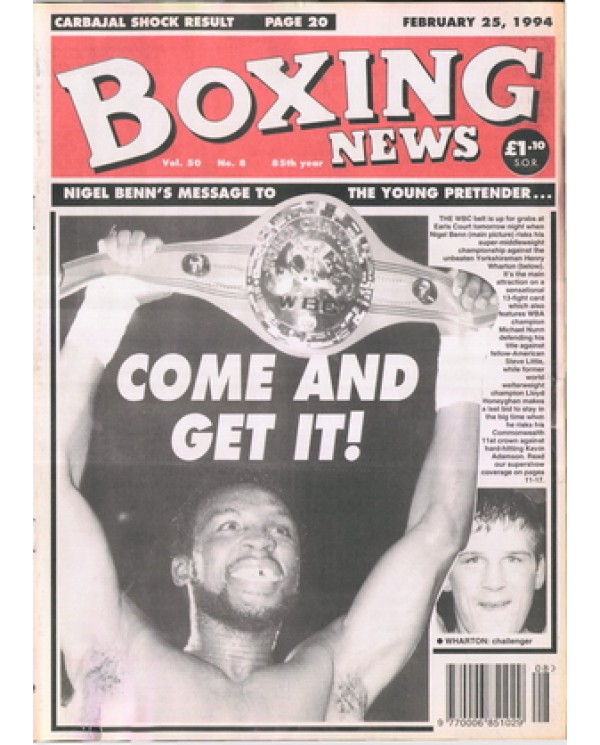 Boxing News magazine 25.2.1994 Download pdf