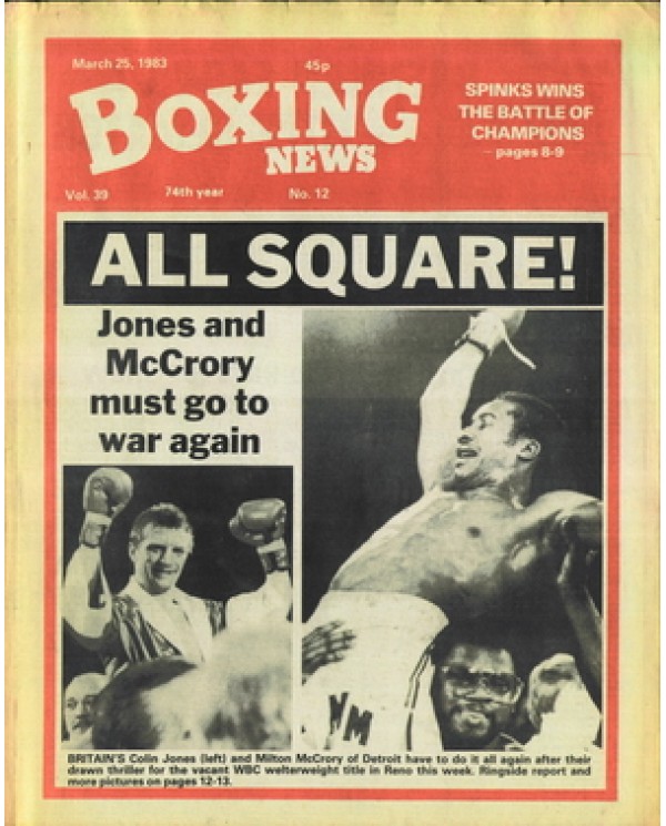 Boxing News magazine 25.3.1983 Download pdf