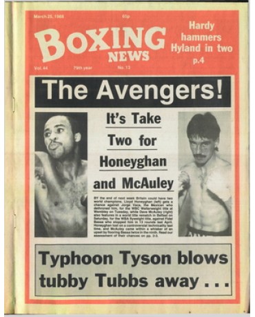 Boxing News magazine 25.3.1988 Download pdf