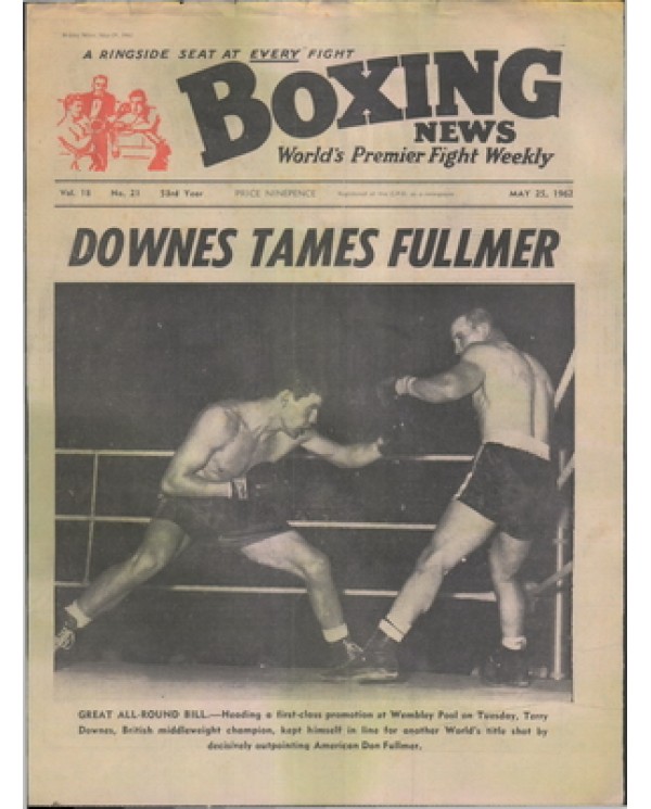 Boxing News magazine 25.5.1962  Download pdf