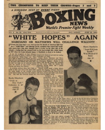 Boxing News magazine 25.6.1952 Download pdf