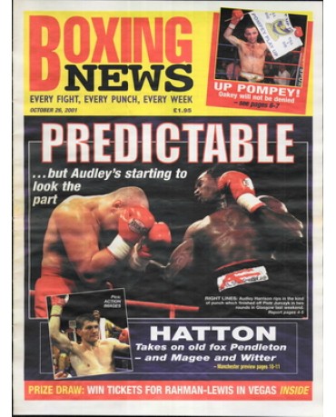 Boxing News magazine 26.10.2001 Download pdf