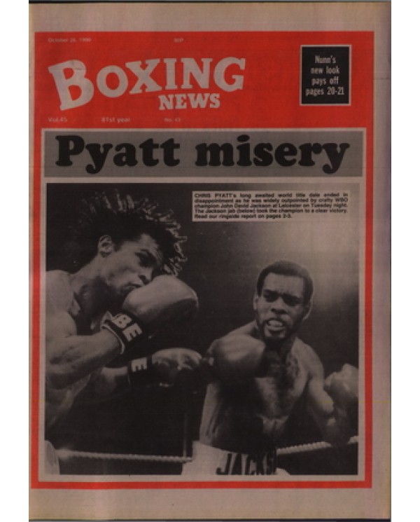 Boxing News magazine 26.10.1990 Download pdf