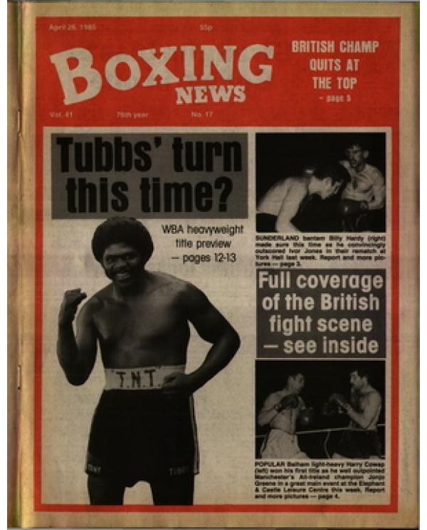 Boxing News magazine 26.4.1985 Download pdf