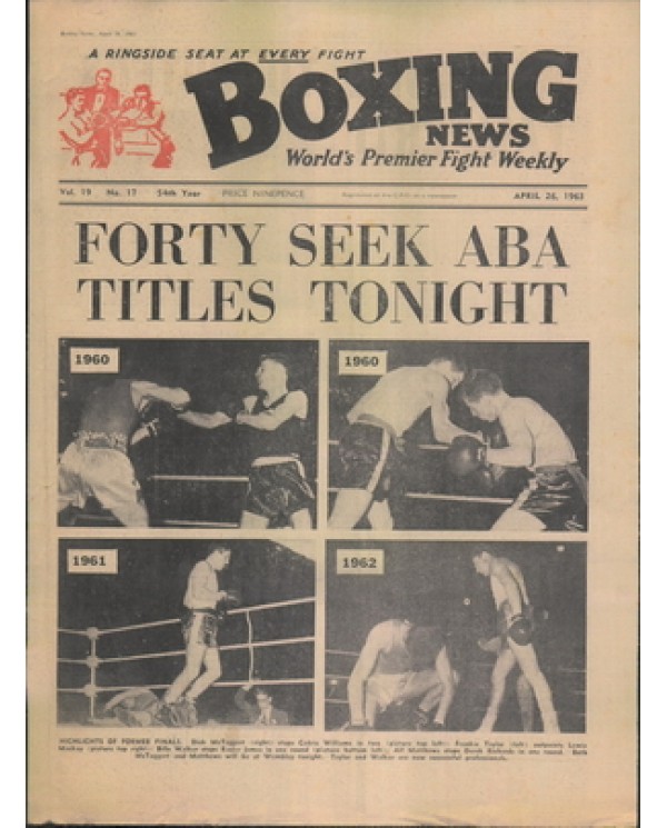 Boxing News magazine 26.4.1963 Download pdf