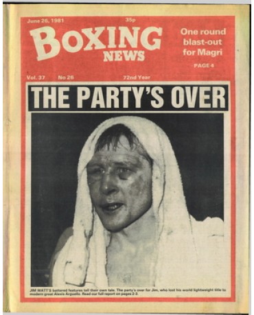 Boxing News magazine 26.6.1981 Download pdf
