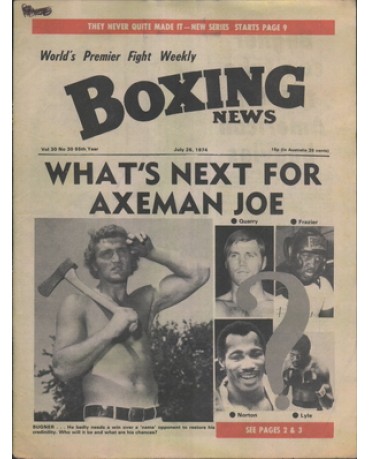 Boxing News magazine 26.7.1974  Download pdf
