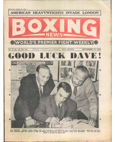 Boxing News magazine 27.11.1959 Download pdf