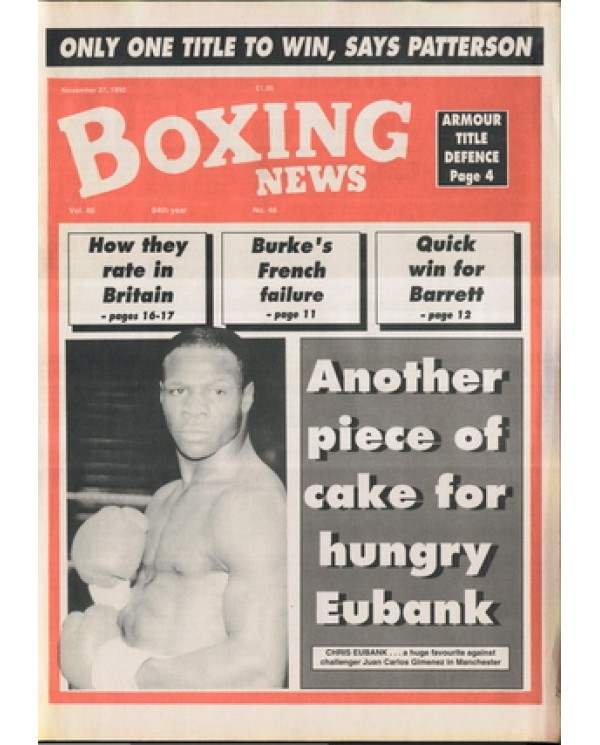 Boxing News magazine Download  27.11.1992