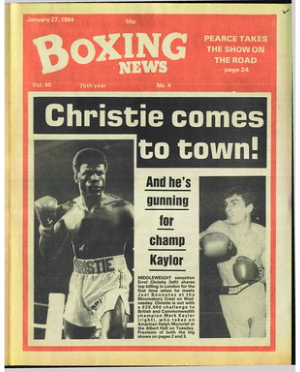 Boxing News magazine 27.1.1984 Download pdf