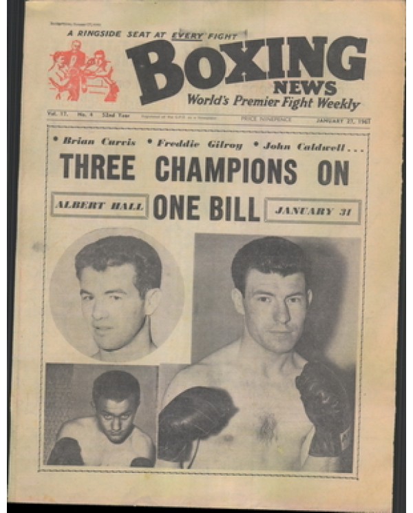 Boxing News magazine 27.1.1961  Download pdf