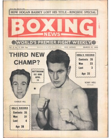 Boxing News magazine 27.3.1959 Download pdf
