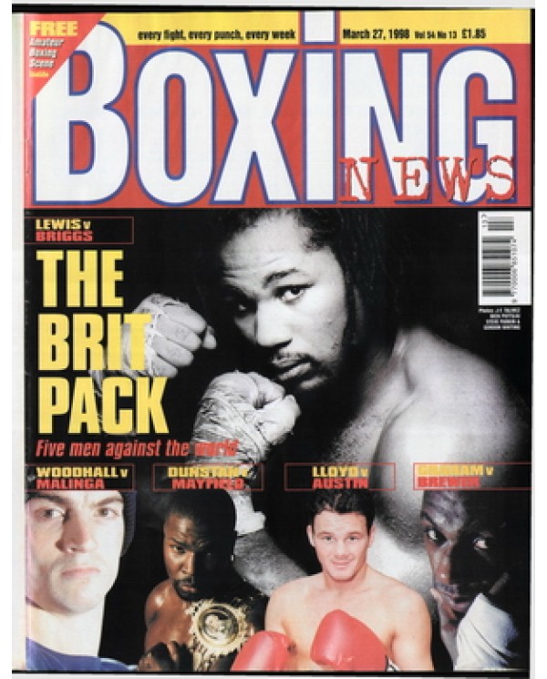 Boxing News magazine 27.3.1998 Download pdf