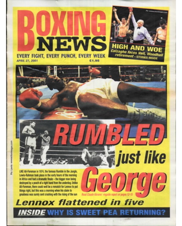 Boxing News magazine 27.4.2001 Download pdf