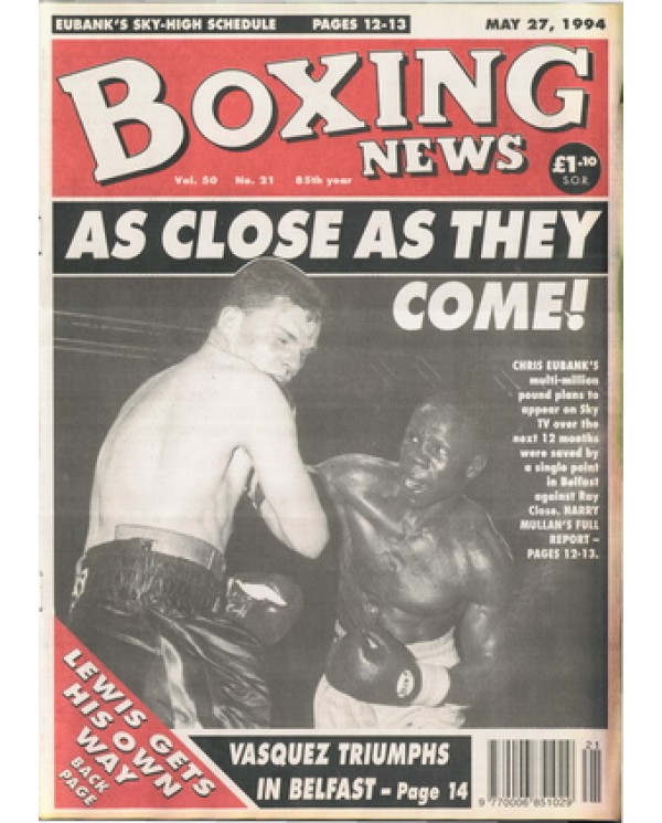 Boxing News magazine 27.5.1994 Download pdf