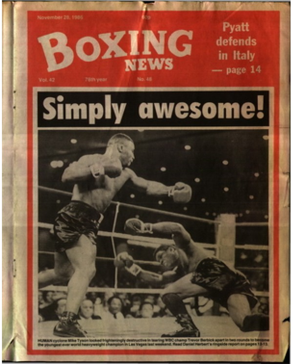 Boxing News magazine 28.11.1986 Download pdf