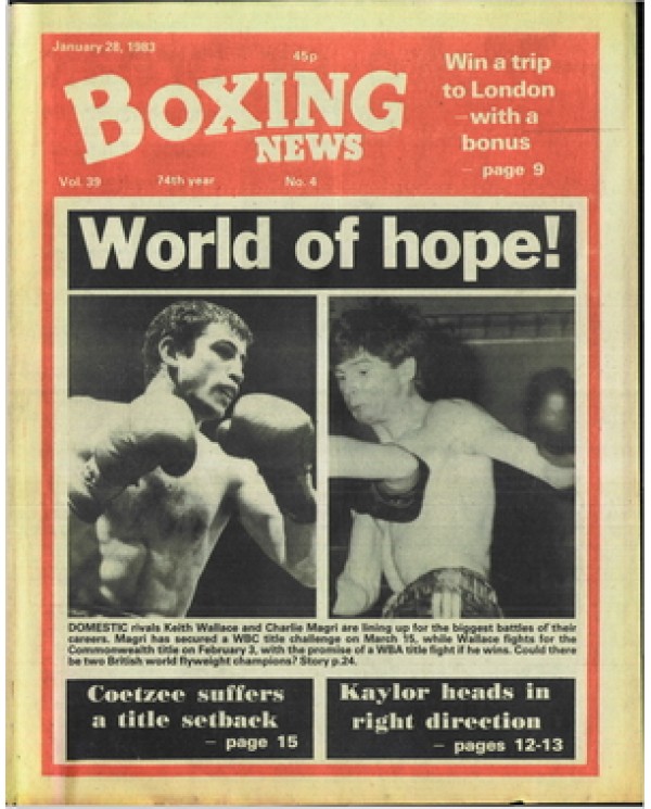 Boxing News magazine 28.1.1983 Download pdf