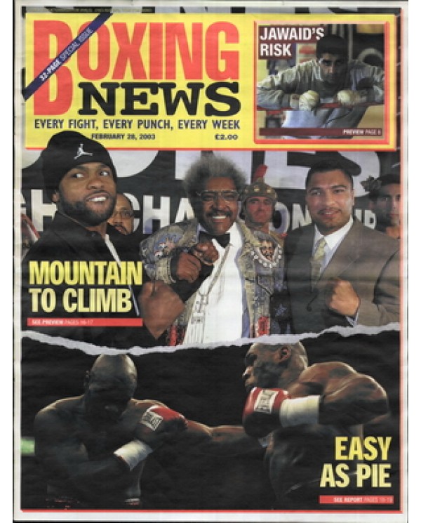 Boxing News magazine 28.2.2003 Download pdf