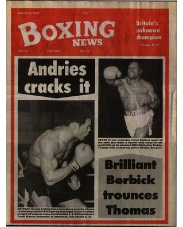 Boxing News magazine 28.3.1986 Download pdf