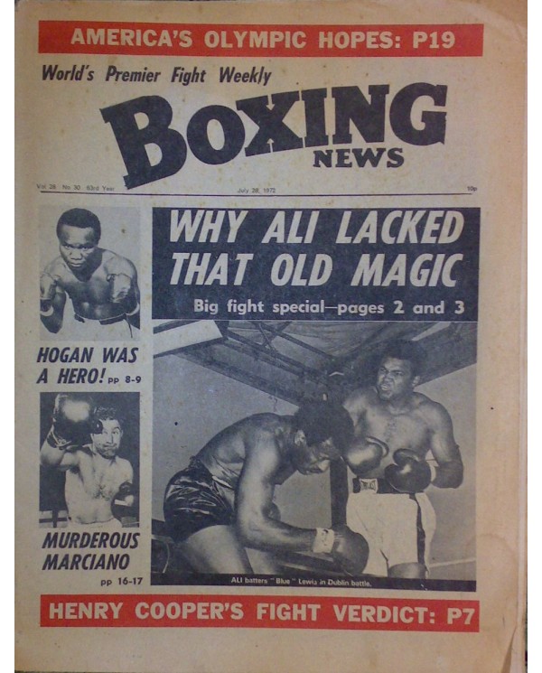 Boxing News magazine Download PDF 28.7.1972