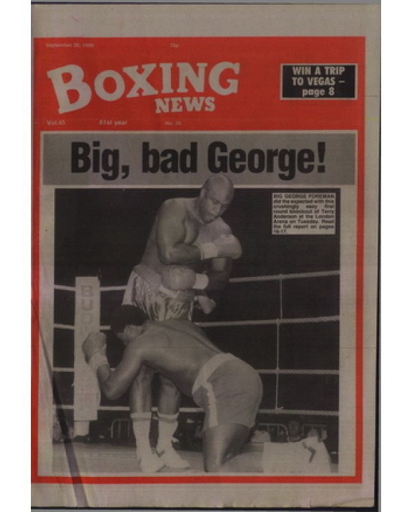 Boxing News magazine 28.9.1990 Download pdf