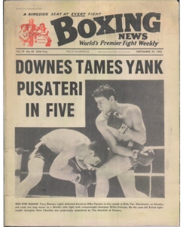 Boxing News magazine 29.11.1963 Download pdf