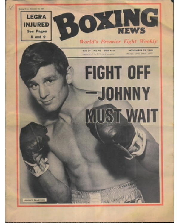 Boxing News magazine 29.11.1968 Download pdf