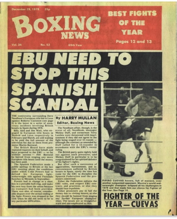 Boxing News magazine 29.12.1978 Download pdf