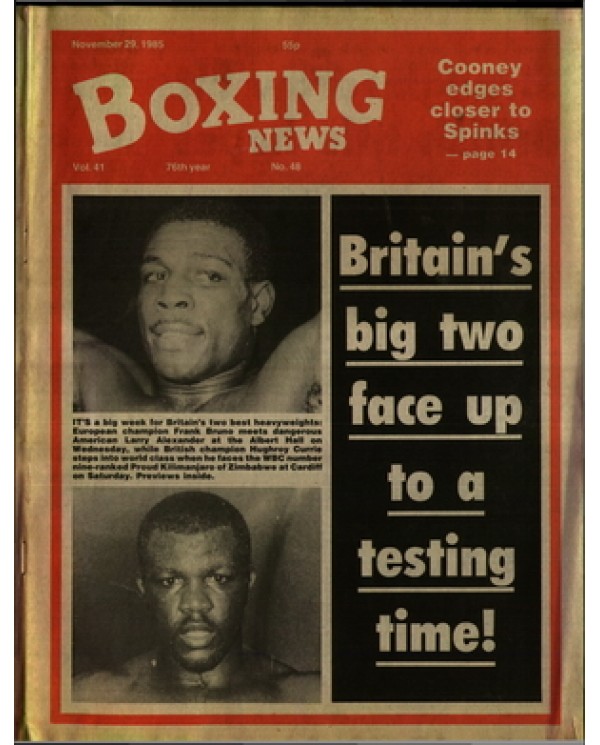 Boxing News magazine 29.12.1985 Download pdf