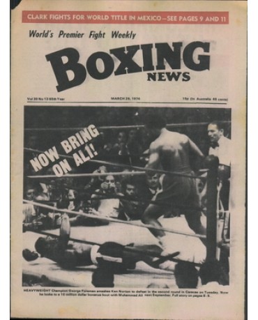 Boxing News magazine 29.3.1974  Download pdf