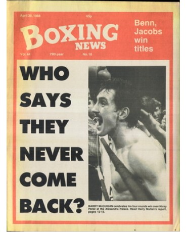 Boxing News magazine 29.4.1988 Download pdf