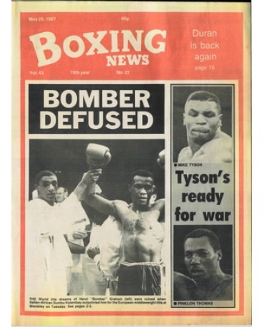 Boxing News magazine 29.5.1987 Download pdf