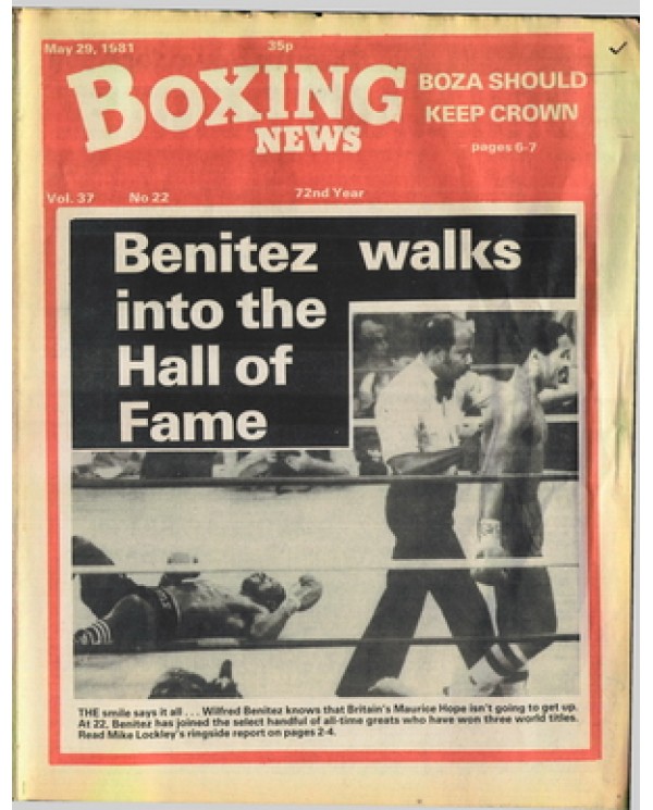 Boxing News magazine 29.5.1981 Download pdf