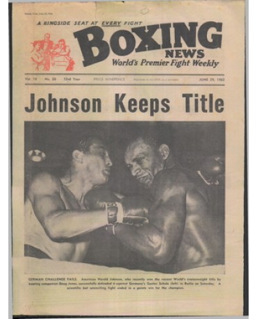 Boxing News magazine 29.6.1962  Download pdf
