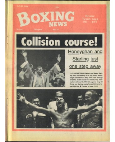Boxing News magazine 29.7.1988 Download pdf